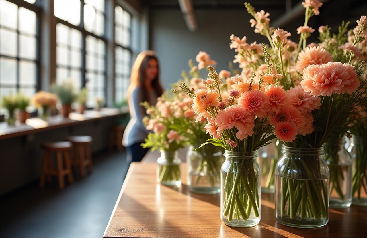 Artisanal floral studio in New York
